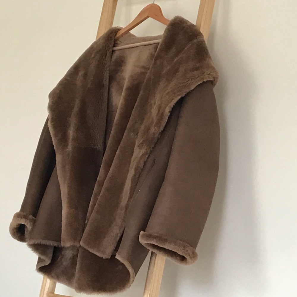 reversible shearling coat by Vince
